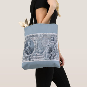 circa 1912 Tsarist Russia 500 ruble bill Tote Bag