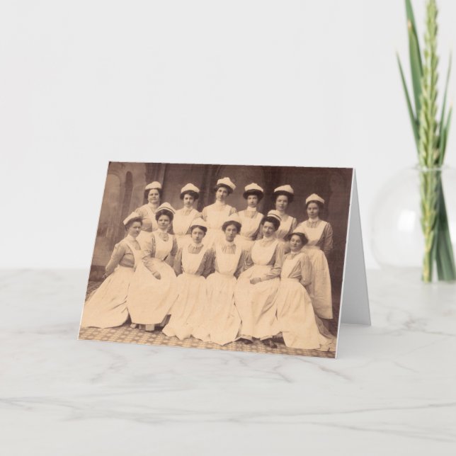 circa 1914 nursing school graduates card (Front)
