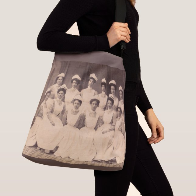 circa 1914 nursing school graduates crossbody bag (Close Up)