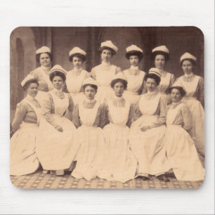 circa 1914 nursing school graduates mouse pad
