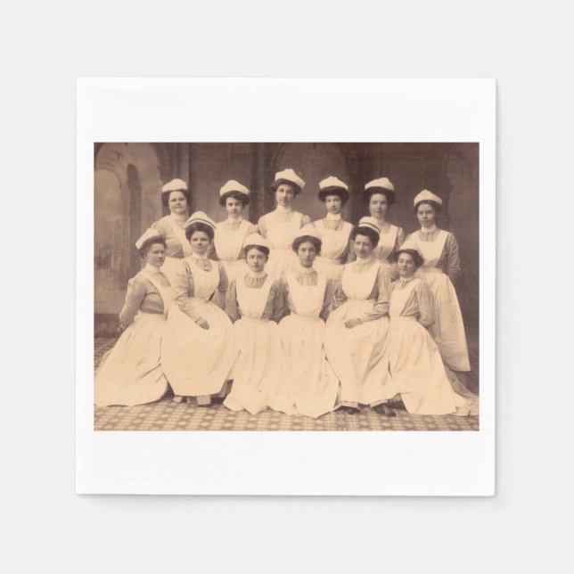 circa 1914 nursing school graduates napkin (Front)