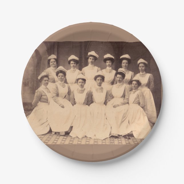 circa 1914 nursing school graduates paper plate (Front)