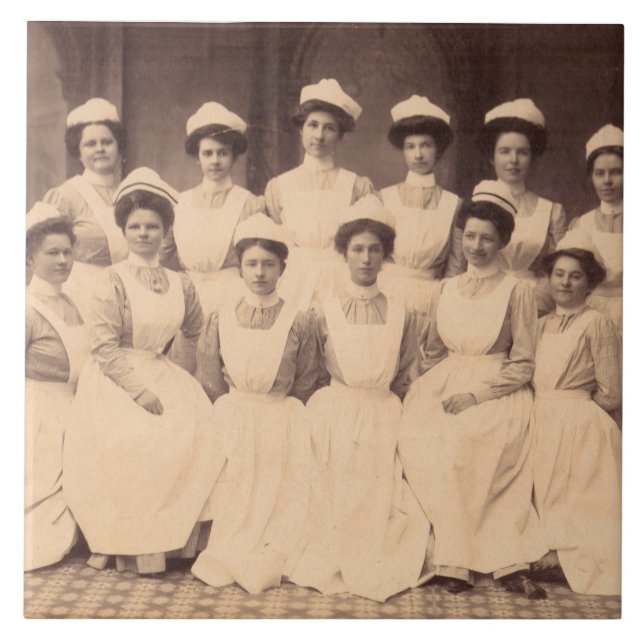 circa 1914 nursing school graduates tile (Front)