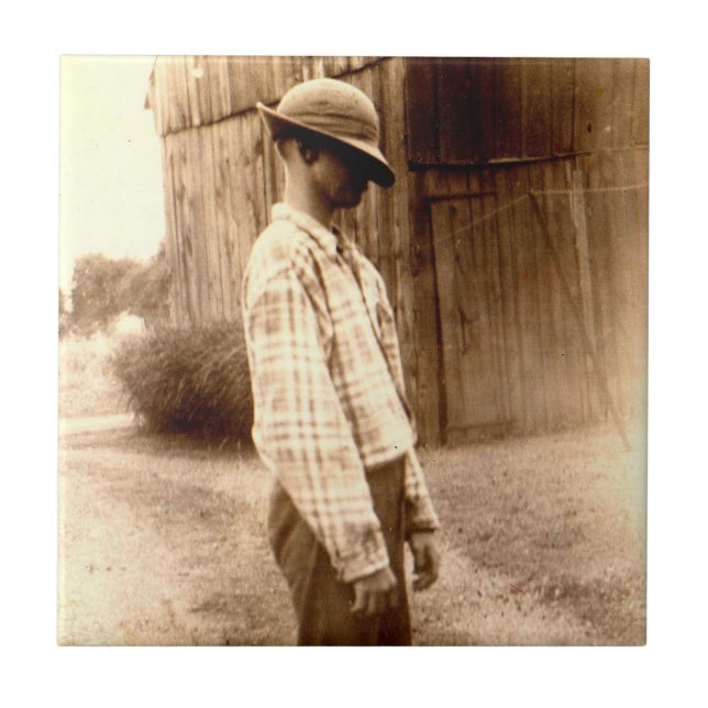 circa 1920 bashful Harry Ceramic Tile (Front)