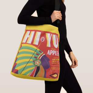 circa 1930 Hi Yu Apples crate label Crossbody Bag