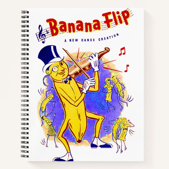 circa 1950 Banana Flip sheet music cover Notebook