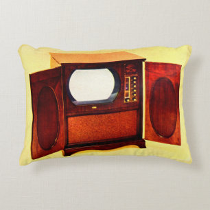 circa 1950 television set no. 1 decorative cushion