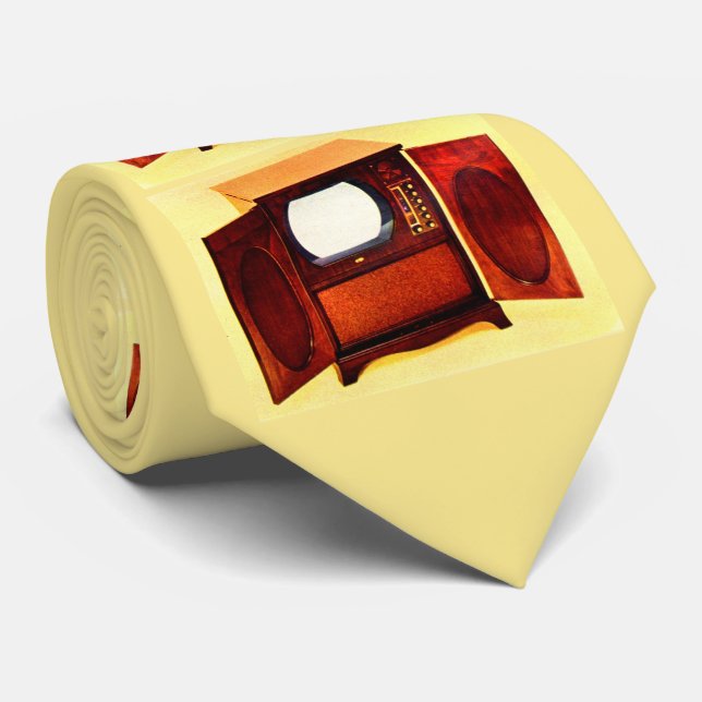circa 1950 television set no. 1 tie (Rolled)