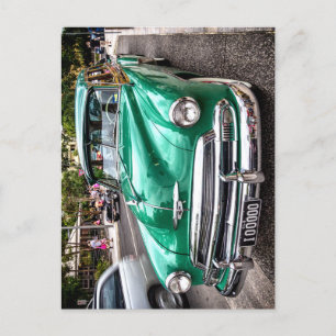 Circa 1951 Chevrolet, Deluxe Stationwagon in green Postcard