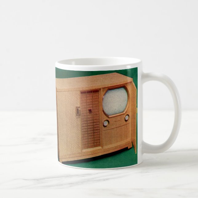 circa 1951 television set Danish modern no. 2 Coffee Mug (Right)