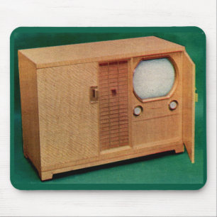 circa 1951 television set Danish modern no. 2 Mouse Pad