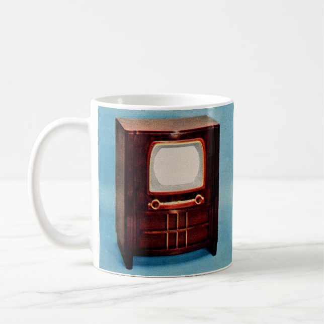 circa 1951 television set no. 3 coffee mug (Left)