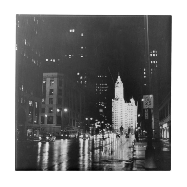 circa 1954:  A view down Michigan Avenue Tile (Front)
