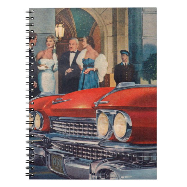 circa 1960 red Cadillac grille Notebook (Front)
