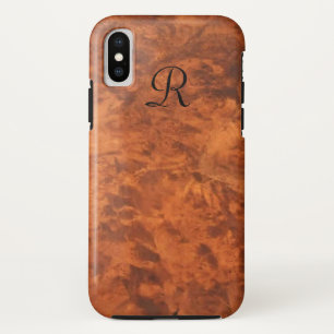Circassian Walnut Burl *monogram* iPhone X Case
