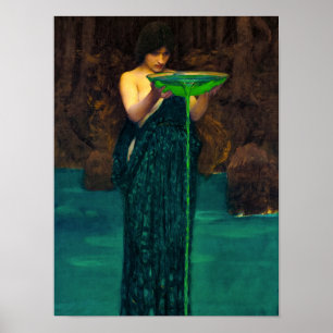 Circe Invidiosa, 1892 by John William Waterhouse Poster