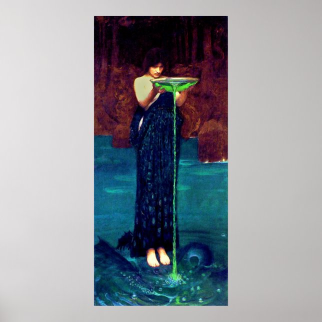 Circë Invidiosa (1892)~ Fine Art Canvas Poster (Front)