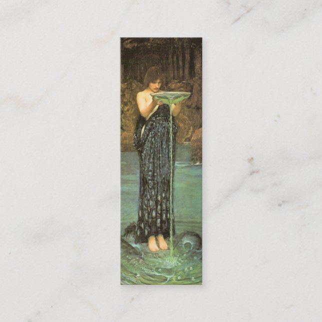 Circe Invidiosa Bookmark by John W. Waterhouse Mini Business Card (Front)