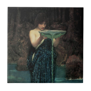 Circe Invidiosa by John William Waterhouse Ceramic Tile