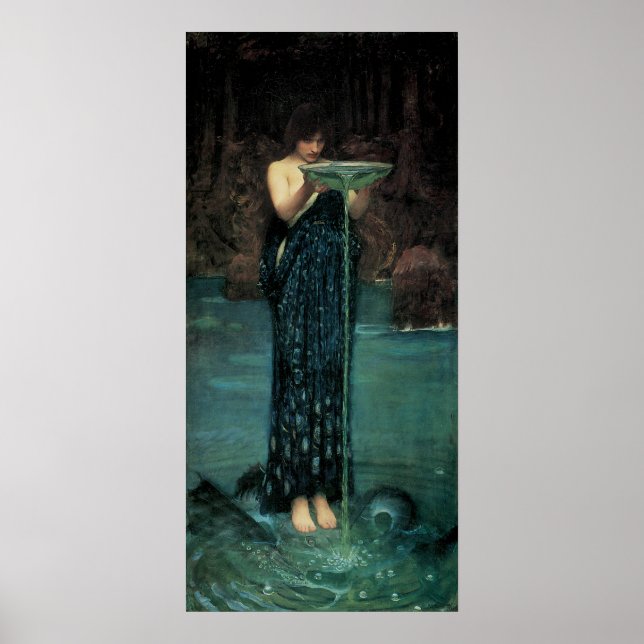 Circe Invidiosa by John William Waterhouse Poster (Front)