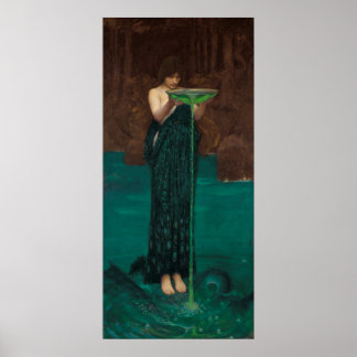 Circe Invidiosa by Waterhouse Poster