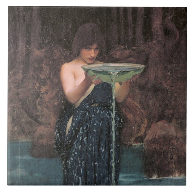 Circe Invidiosa (Classical Greek Mythology) Ceramic Tile (Front)
