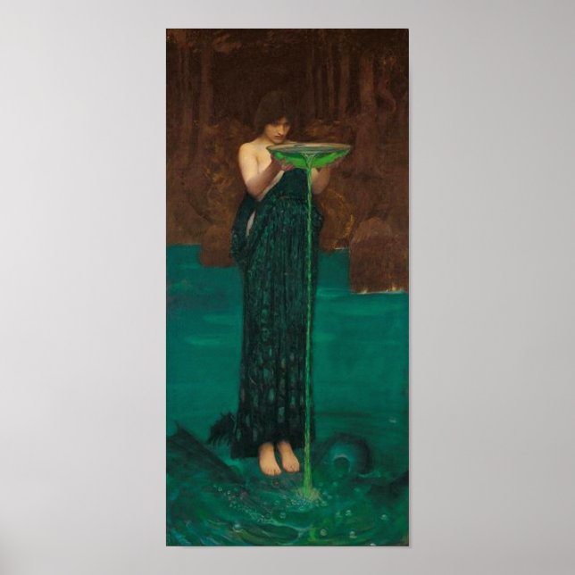 Circe Invidiosa John William Waterhouse Poster (Front)