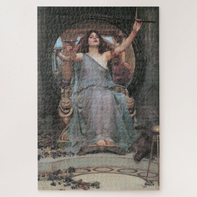 Circe Offering Cup to Ulysses Waterhouse Jigsaw Puzzle (Vertical)