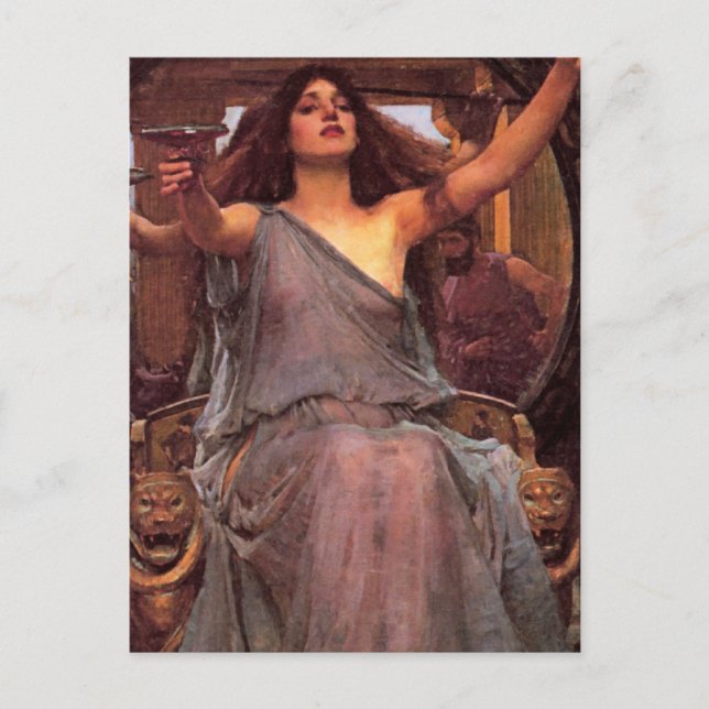 "Circe Offering the Cup to Odysseus" Postcard (Front)