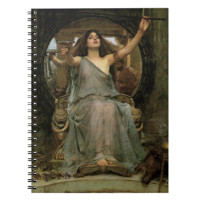 Circe Offering the Cup to Ulysses by JW Waterhouse Notebook (Front)