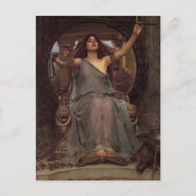 Circe Offering the Cup to Ulysses Postcard (Front)
