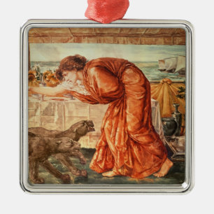Circe Pouring Poison into a Vase Metal Ornament