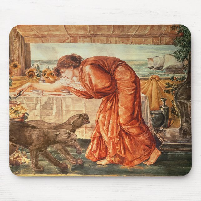 Circe Pouring Poison into a Vase Mouse Pad (Front)