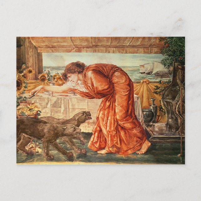 Circe Pouring Poison into a Vase Postcard (Front)