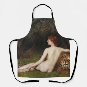 Circe (Woman With Wild Cats) (by John Collier) Apron