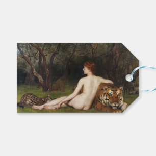 Circe (Woman With Wild Cats) (by John Collier) Gift Tags