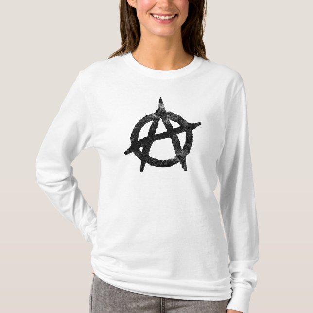 'circle a' anarchy symbol T-Shirt (Front)
