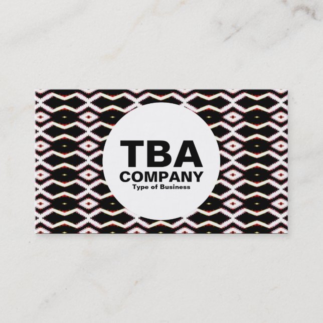 Circle - Abstract Pattern Business Card (Front)