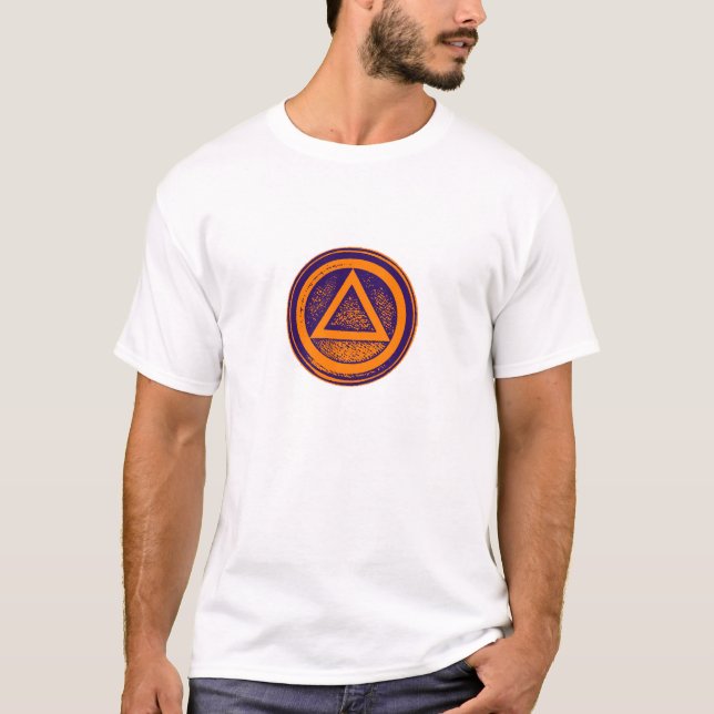 Circle and Triangle Recovery Sobriety T Shirt (Front)