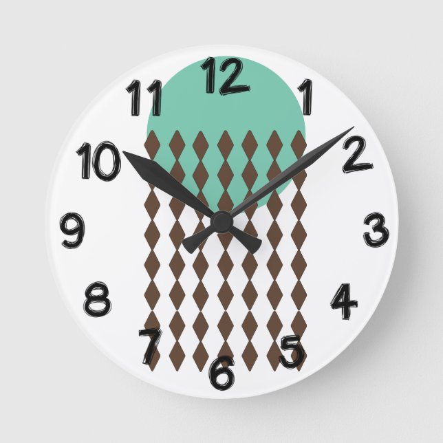 Circle Art Round Clock (Front)