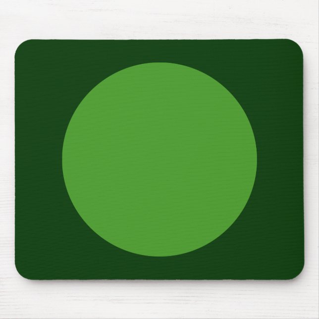 Circle - Avocado Green and Dk Green Mouse Pad (Front)