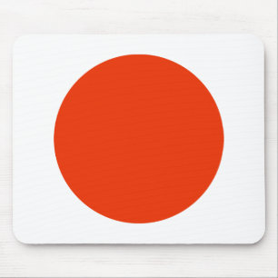 Circle - Brick with White Mouse Pad