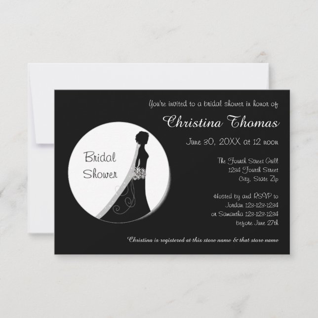 Circle Bride - 3x5 Bridal Shower Invitation (Front)