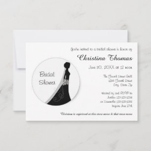 Circle Bride - 3x5 Bridal Shower Invitation