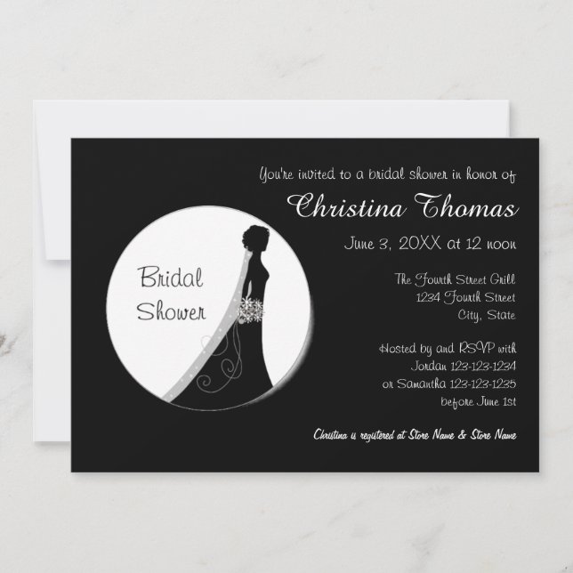 Circle Bride - Bridal Shower Invitation (Front)