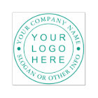 Circle Business Logo Custom Self-inking Stamp