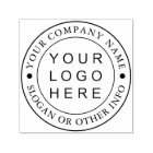 Circle Business Logo Custom Self-inking Stamp