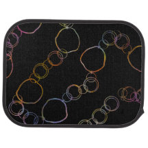Circle Chain Rainbow Car Mat