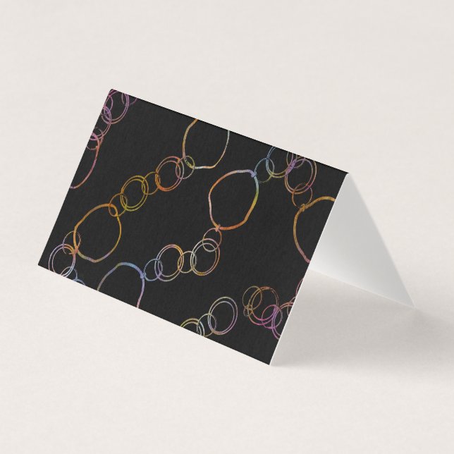 Circle Chain Rainbow Card (Front)