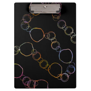 Circle Chain Rainbow Clipboard